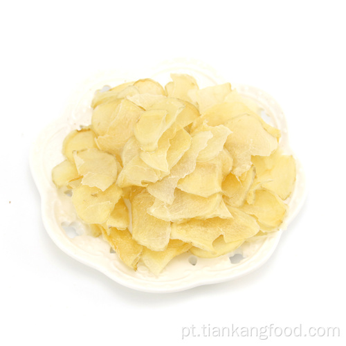 Flocos redondos de batata branca desidratada